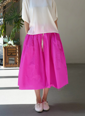 Cha 官方 | NITTO 25秋冬 GELSA 意大利真丝塔夫绸半身裙衬衫套装