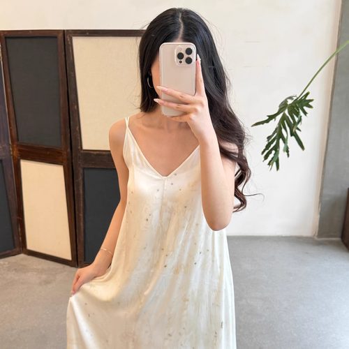 25SSMutedance真丝大摆吊带裙