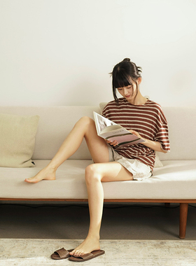 Cha 推荐 | io adesso futura 条纹亚麻短袖T恤 多色选