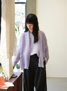 Cha 官方 | 19 Andrea's 47 PARIS 羊绒亚麻短外套 多色选