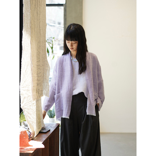 Andrea Cha 羊绒亚麻短外套 PARIS 多色选 官方