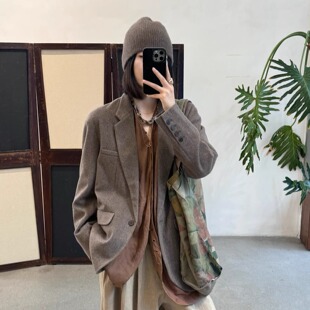 羊毛宽松西装 Cha 外套 futura adesso 官方