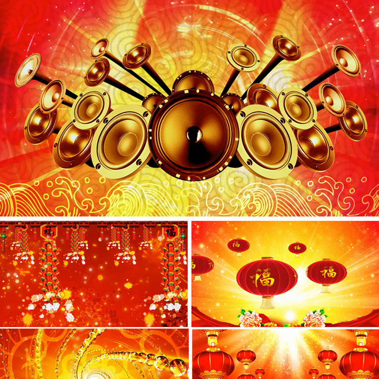 红红的日子配乐成品 喜庆欢快节日庆典 led视频 新年晚会 开门红