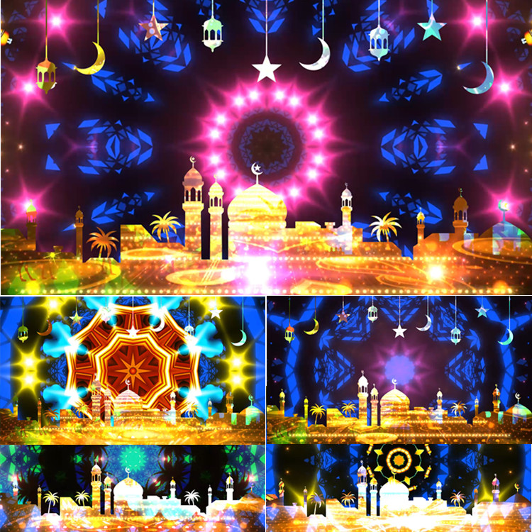 舞曲《阿拉伯之夜》配乐成品动感炫酷 LED背景视频