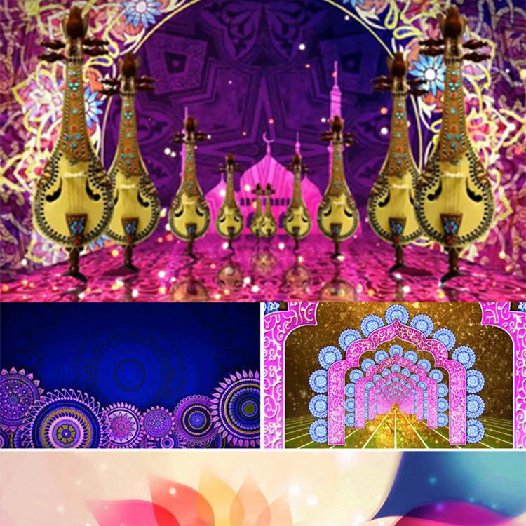 印度舞曲 新娘嫁人了新郎不是我 表演背景民族舞 led动态视频素材