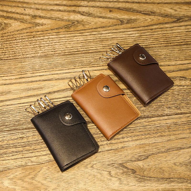 复古手工多功能迷你钥匙包