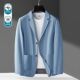 夏季 休闲弹力防晒速干加肥加大超薄垂感男 宽松冰丝西服加肥加大码
