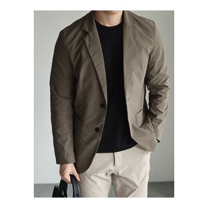 夏季男士宽松加肥加大码薄款西服外套休闲冰丝弹力防晒速干垂感男