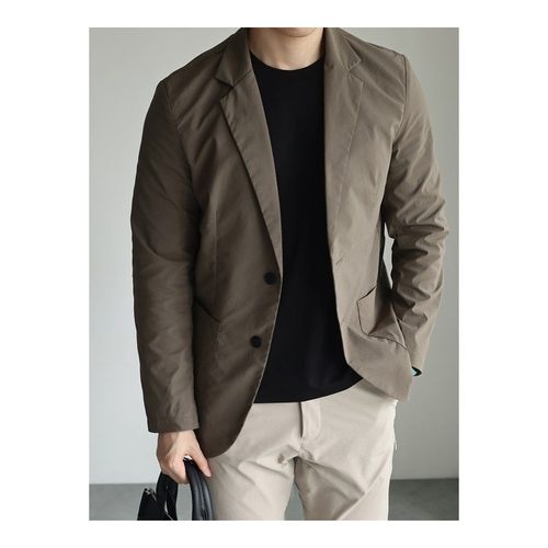 夏季男士宽松加肥加大码薄款西服外套休闲冰丝弹力防晒速干垂感男