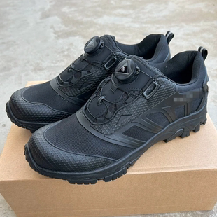 新款 防刺穿旋BOA钮扣作战鞋 战术鞋 户外徒步登山轻便加厚底 快脱鞋