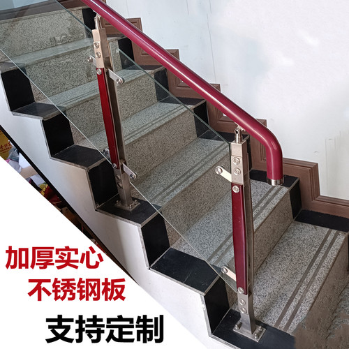 304不锈钢立柱挂玻璃立柱