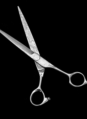 chonry(宠缘).cy专业美容剪刀大马士革钢纯手工叠锻打剪刀