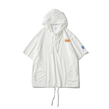 夏季冲锋衣新款大码宽松港风连帽短袖T恤卫衣装T505p48控68，男装卫衣，电商A029