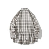 秋冬延续白底平铺日系长袖衬衣条纹衬衫C618P55控78，男装衬衫，电商A029