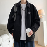 新款秋冬原创G港风内景大码绣花夹克外套棒球服男J856P78控128，男装夹克，电商A029