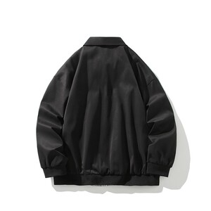 二开秋冬白底平铺大码假两件衬衫领夹克外套男 J862 P78 控128图片