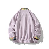 秋原创抖音白底平铺大码绣花撞色夹克外套棒球服男J871P80控128，男装夹克，电商A029