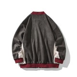 秋冬白底平铺大码绣花拼接夹克外套棒球服男J863P88控138，男装夹克，电商A029