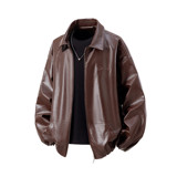 秋冬原创抖音白底立体图大码皮衣皮夹克外套男J860P78控128，男装夹克，电商A029