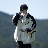 相机片撞色原创港风大码宽松棒球服夹克港风外套男J850P98控138，男装夹克，电商A029