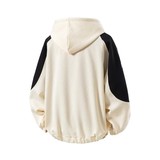 立体图白底撞色绣花大码宽松拼接卫衣时尚外套男V912P70控98，女装短外套，电商A029