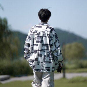 延续相机片港风大码长袖衬衫衬衣 C609长袖 C630 P50 控78图片