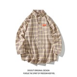 秋冬延续白底平铺日系长袖衬衣条纹衬衫C618P55控78，男装衬衫，电商A029