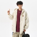 秋冬二开原创无影墙港风大码宽松连帽夹克外套男J877P88控138，男装夹克，电商A029
