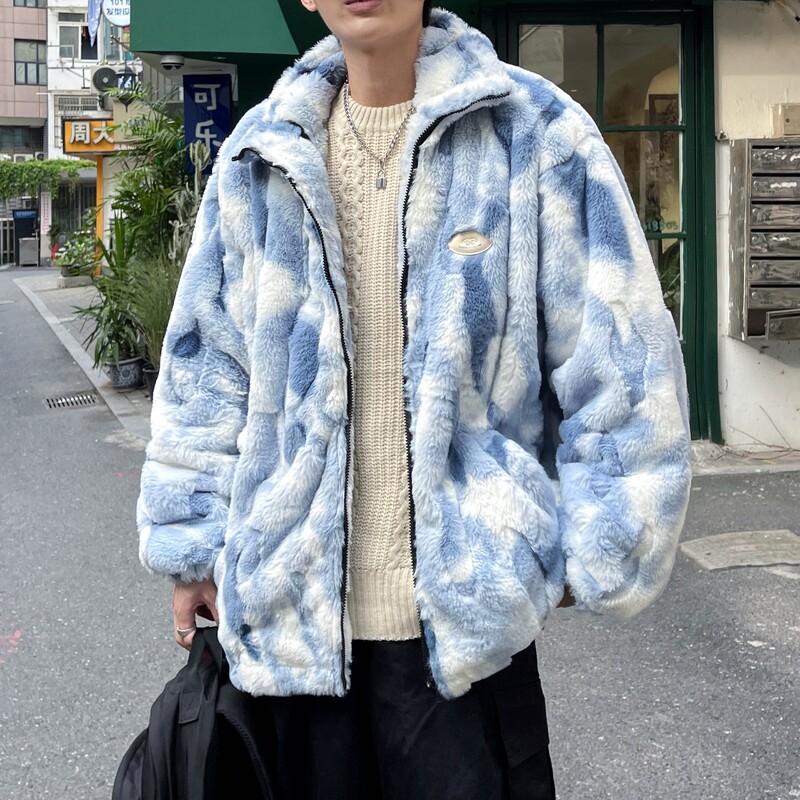 秋冬新款港风大码绣花毛绒内里加厚棉衣外套MY188P115控168,男装棉衣,电商A029