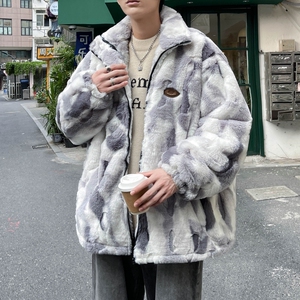 秋冬新款港风大码绣花毛绒内里加厚棉衣外套 MY188 P115 控168图片