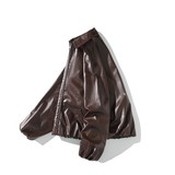 秋冬原创抖音白底平铺大码皮衣皮夹克外套男J860P78控128，男装夹克，电商A029