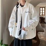 2025秋冬新款内景大码港风宽松绣花夹克外套男J839P80控118，男装夹克，电商A029