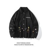 2025秋冬新款内景大码港风宽松绣花夹克外套男J839P80控118，男装夹克，电商A029