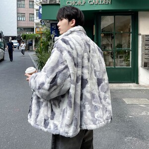 秋冬新款港风大码绣花毛绒内里加厚棉衣外套 MY188 P115 控168图片