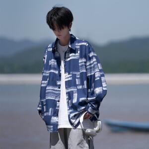 延续相机片港风大码长袖衬衫衬衣男  C609长袖 C630 P50 控78图片