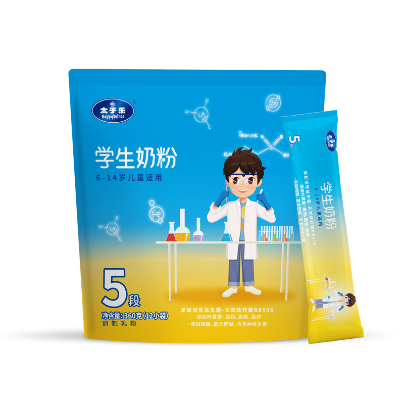 太子乐奶粉学生奶粉360g*1袋 4-16岁儿童适用