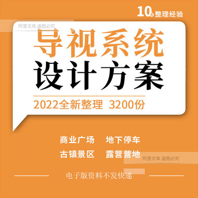 房产公司商业广场地下停车场古镇景区露营营地导视系统设计方案例