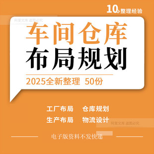 工厂车间场地仓库规划单元式生产合理化布局设计目视化管理手册