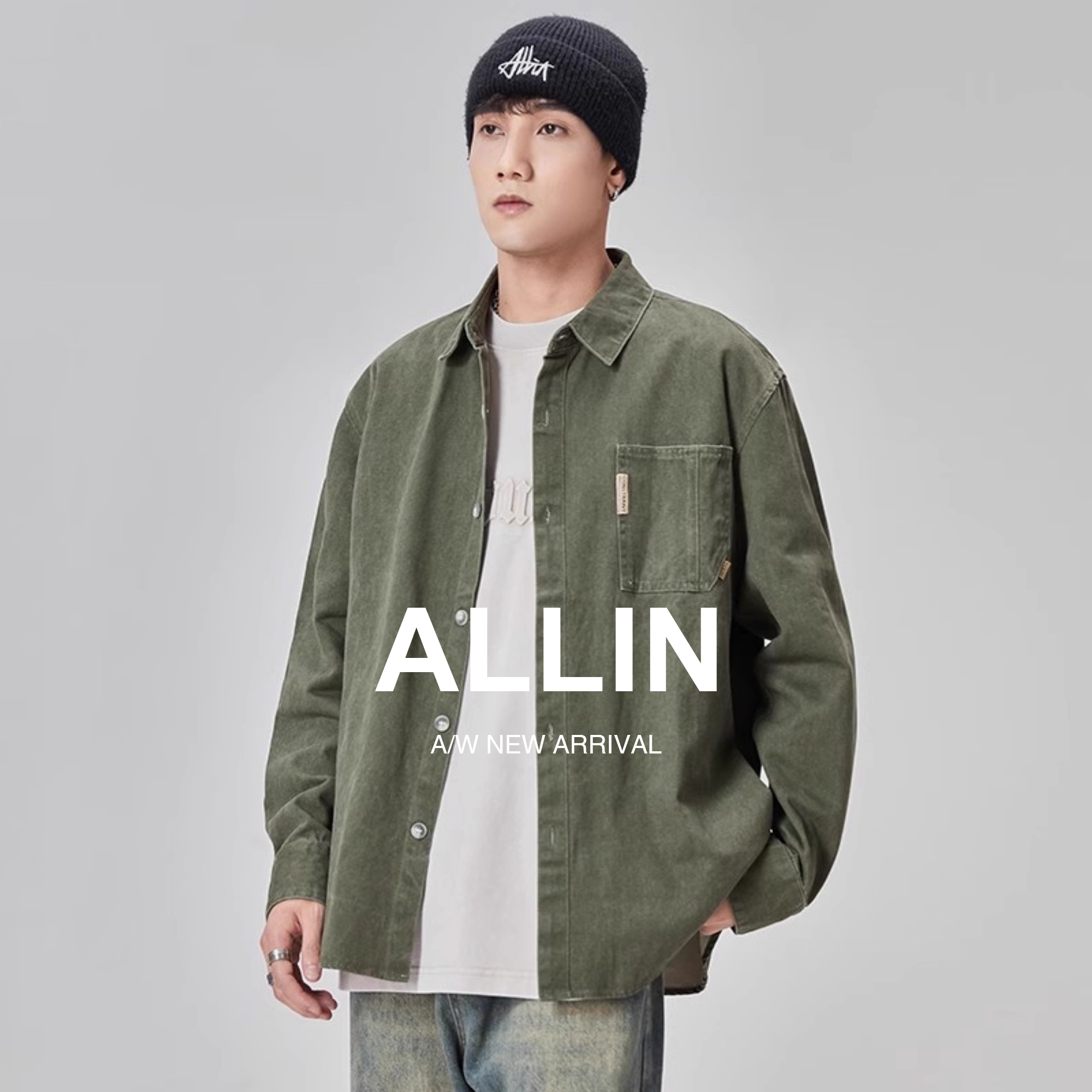 ALLIN潮流宽松百搭衬衫