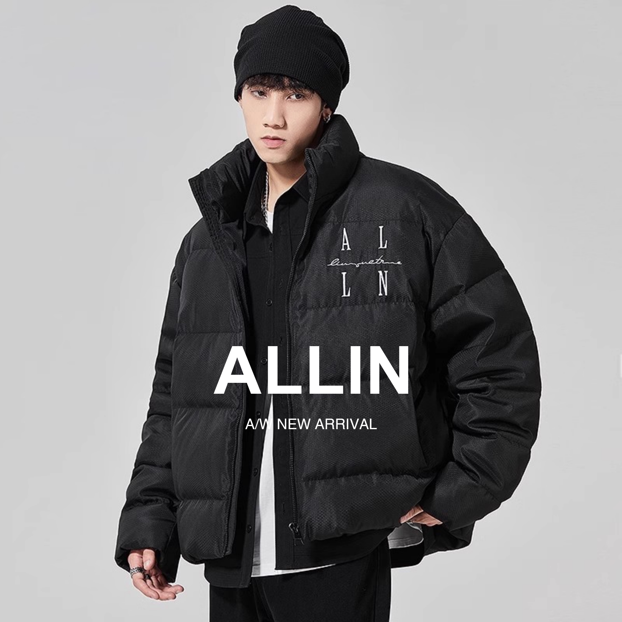 ALLIN鸭绒防寒保暖面包羽绒服