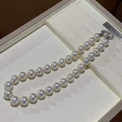 【初九甄选】925银13-15mm大龙珠珍珠项链