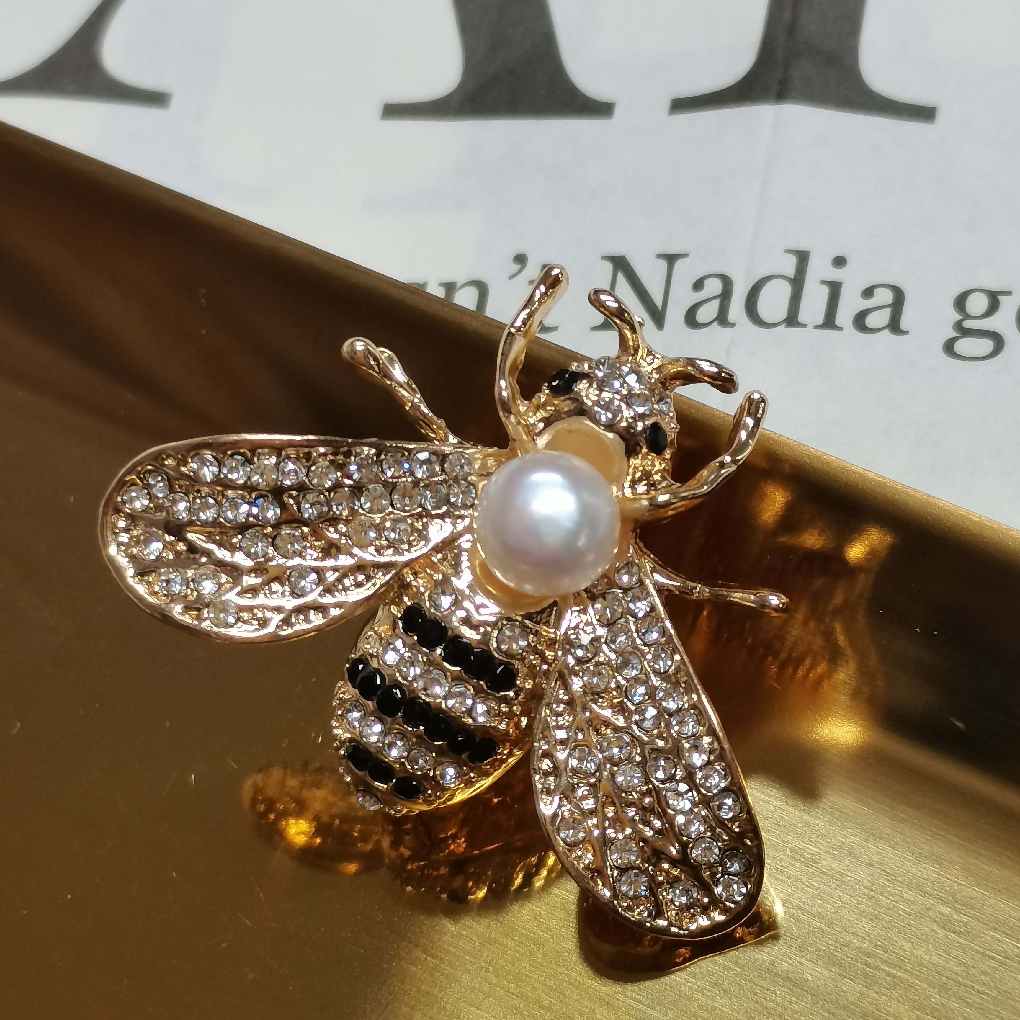 【仙仙专属】7-8mm淡水珍珠小蜜蜂胸针Z003,珠宝/钻石/翡翠,胸饰,淘宝优惠券,粉丝福利购,淘宝优惠卷