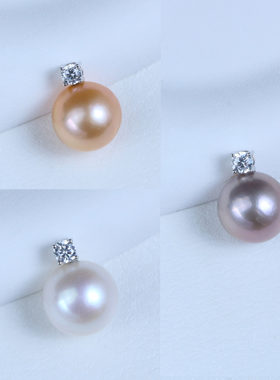 【仙仙专属】925银11-12mm淡水珍珠戴妃款吊坠三选1 X432+433+434