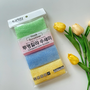 韩国进口家用不沾油洗碗巾刷锅刷碗厨房专用百洁布带钢丝强力去污