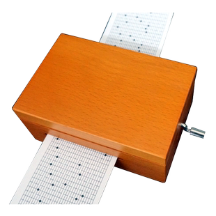 黄铜30音手摇纸带八音盒DIY音乐盒机芯创意打孔定制曲目女孩礼物