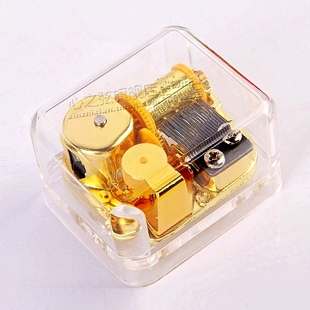 定制曲目发条音乐盒八音盒发条机芯送女生生日礼物女孩儿童铜金属