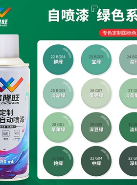 信隆旺定制国标色卡绿色汽车手摇自喷漆金属防锈家具木器漆油漆罐