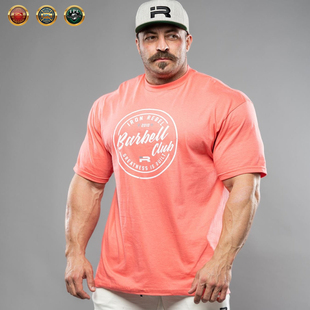 美国IronRebel短袖T恤IR原装进口OG Barbell Club Oversized珊瑚