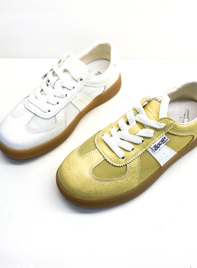 女鞋休闲鞋2025春夏新款软底韩版德训鞋女网面透气运动板鞋250715