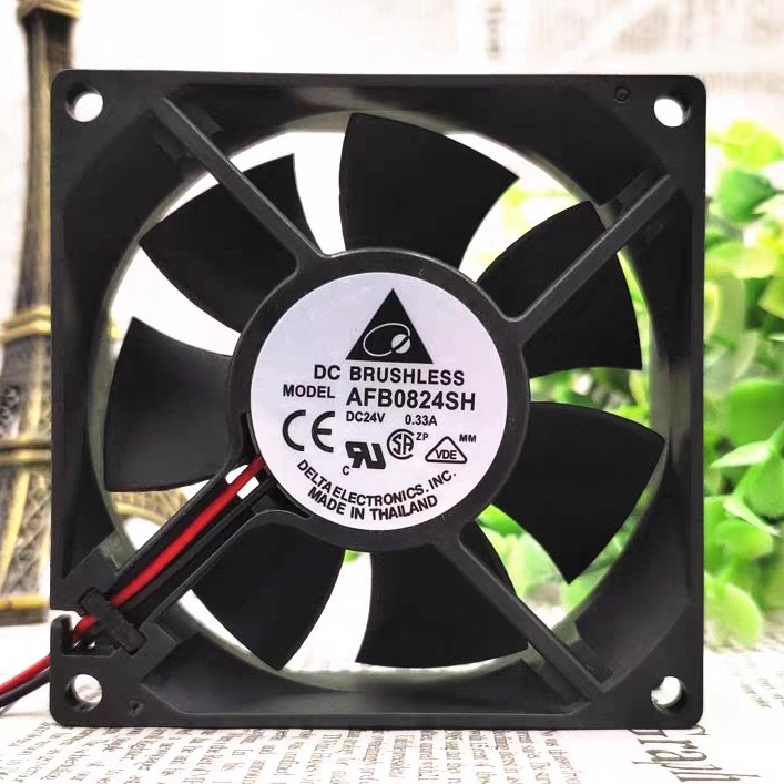 AFB0824SH 全新台达 8025 DC24V 0.33A 8CM厘米 轴流散热风机